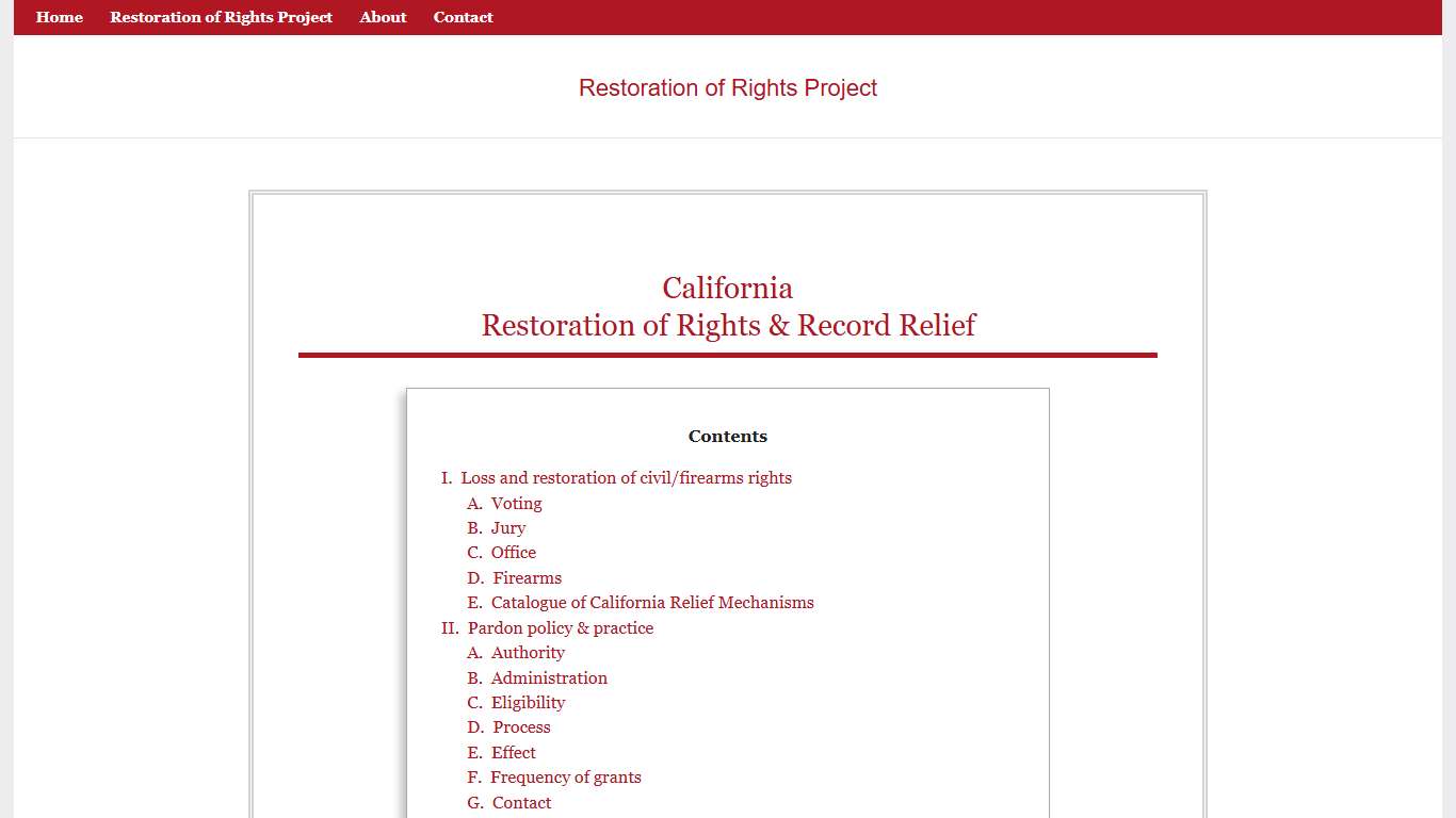 California - Guide to Pardon, Expungement, Sealing